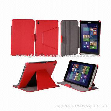 Heat-setting PU Leather Stand Tablet PC Cases for Acer Iconia W4-820, OEM Orders Welcomed